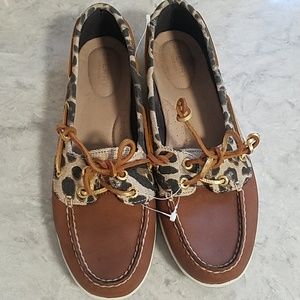 Sperry Top-sider Leopard Print Boat Shoes